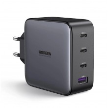 Сетевое зарядное устройство UGREEN USB C 4-портовый адаптер для быстрой зарядки GaN 100 Вт вилка EU (CD226)