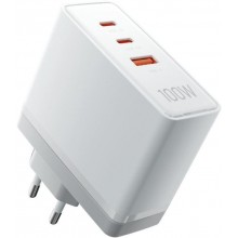 Зарядное устройство Vention Ultra с 3 портами USB (C+C+A) GaN 100W White (FEGW0-EU)
