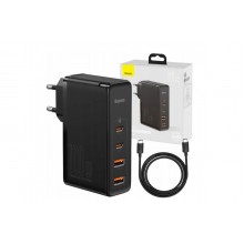 Зарядное устройство Baseus сетевое GaN2 Pro Q.C 2C + Charger Type-C Cable 100W Black (CCGAN100UE)