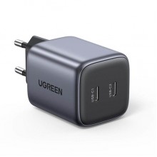 Сетевое зарядное устройство Ugreen fast charger GaN 2xUSB-C 45W Grey (CD294)