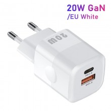 Зарядное устройство KUULAA 20W USB Type C быстрая зарядка 3.0 QC PD USB C USB-C White (KL-CD59)