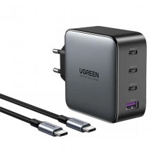 Сетевое зарядное устройство Ugreen USB C / USB A 100W Wall Charger + кабель 1.5 м Grey (CD226)