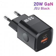 Зарядное устройство KUULAA 20W USB Type C быстрая зарядка 3.0 QC PD USB C USB-C Black (KL-CD59)
