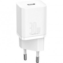 Сетевое зарядное устройство BASEUS Super Si Quick Charger IC 30W White (CCSUP-J02) Сетевое зарядное устройство BASEUS Super Si Quick Charger IC 30W White (CCSUP-J02)