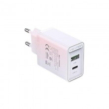 Сетевое зарядное устройство Vention с 2 портами USB A + USB C 18 Вт + 20 Вт PD White (FBBWO-EU) Сетевое зарядное устройство Vention с 2 портами USB A + USB C 18 Вт + 20 Вт PD White (FBBWO-EU)