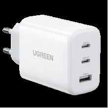 Сетевое зарядное устройство Ugreen 2x USB Type C 1х USB Type А 65W Power Delivery White (CD275)