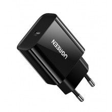 Зарядное устройство Ugreen USB Type-C PD 3.0 QC 4.0 18W Black (CD137)