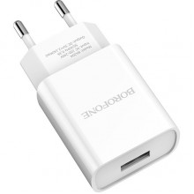 Сетевое зарядное устройство BOROFONE BA20A Sharp single port charger White (BA20AW) Сетевое зарядное устройство BOROFONE BA20A Sharp single port charger White (BA20AW)