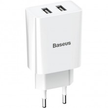 Сетевое зарядное устройство BASEUS TC-012 Speed Mini Dual U Charger White (CCFS-R02) Сетевое зарядное устройство BASEUS TC-012 Speed Mini Dual U Charger White (CCFS-R02)