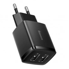 Зарядное устройство СЗУ Baseus Compact Charger 2U 10.5W Black (CCCP10UC)
