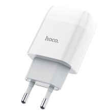Сетевое зарядное устройство Hoco 2USB 2.4A White (C73A) Сетевое зарядное устройство Hoco 2USB 2.4A White (C73A)