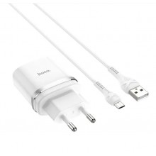 Сетевое зарядное устройство Hoco Smart QC3.0 charger + кабель Micro USB 1м White (C12Q) Сетевое зарядное устройство Hoco Smart QC3.0 charger + кабель Micro USB 1м White (C12Q)