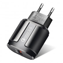 Зарядное устройство ROCK Qualcomm Quick charge 3.0 18W Black (QC-007)