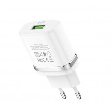 Сетевое зарядное устройство Hoco Smart QC3.0 charger White (C12Q)