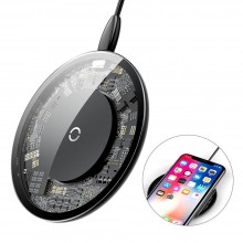 Беспроводное зарядное устройство Baseus Qi 2А 1,67А 10W с кабелем USB/Lightning 1.2 м Black (CCALL-AJK01) Беспроводное зарядное устройство Baseus Qi 2А 1,67А 10W с кабелем USB/Lightning 1.2 м Black (CCALL-AJK01)