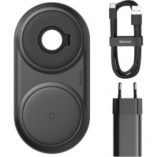 Беспроводное зарядное устройство BASEUS Planet 2-in-1 Cable Winder + Wireless Charger Black (WXPL-B01) Беспроводное зарядное устройство BASEUS Planet 2-in-1 Cable Winder + Wireless Charger Black (WXPL-B01)