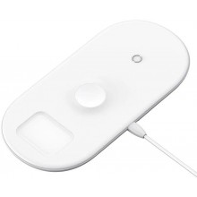 Беспроводное зарядное устройство Baseus Smart 18W 3 in 1 White  (WX3IN1-C02)