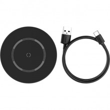 Беспроводное зарядное устройство для телефона BASEUS Simple Magnetic Wireless Charger Black (WXJK-E01)