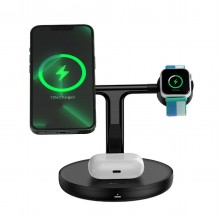 Подставка Baseus Swan с индуктивным зарядным устройством MagSafe 3 в 1 + кабель USB-C Black (WXTE000101) Подставка Baseus Swan с индуктивным зарядным устройством MagSafe 3 в 1 + кабель USB-C Black (WXTE000101)