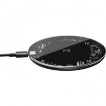 Беспроводное зарядное устройство BASEUS Simple Wireless Charger Updated Version Transparent (WXJK-BA02)