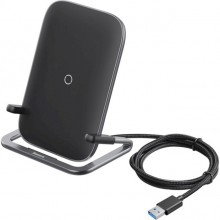 Беспроводное зарядное устройство BASEUS Rib Horizontal and Vertical Holder Wireless Charger Black (WXPG-01) Беспроводное зарядное устройство BASEUS Rib Horizontal and Vertical Holder Wireless Charger Black (WXPG-01)