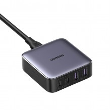 Зарядное устройство настольное Ugreen Nexode GaN 2xUSB-C 2xUSB-A 65W Power Delivery Grey (CD327)