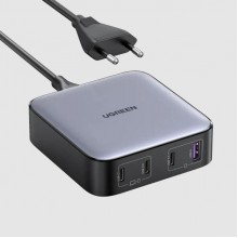 Зарядное устройство настольное Ugreen Nexode 100W GaN 1xUSB-A+3xUSB-C Power Delivery Grey (CD328)