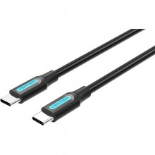 Дата-кабель Vention PD Type-C - Type-C 0.5 м круглый Black (COSBD) Дата-кабель Vention PD Type-C - Type-C 0.5 м круглый Black (COSBD)