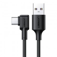 Угловой кабель Ugreen с боковым разъемом USB - USB Type-C 5A Quick Charge 3.0 SCP FCP 1M Black (US307) Угловой кабель Ugreen с боковым разъемом USB - USB Type-C 5A Quick Charge 3.0 SCP FCP 1M Black (US307)