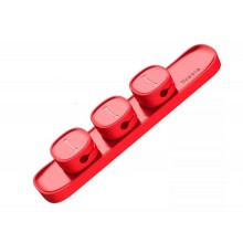 Держатель для проводов Baseus Peas Cable Clip Red (ACWDJ-09) Держатель для проводов Baseus Peas Cable Clip Red (ACWDJ-09)