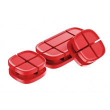 Держатель для проводов Baseus Cross Peas Red (ACTDJ-04) Держатель для проводов Baseus Cross Peas Red (ACTDJ-04)