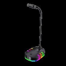 Настольный микрофон Xtrike ME USB всенаправленный с RGB подсветкой Black (XMC-02) Настольный микрофон Xtrike ME USB всенаправленный с RGB подсветкой Black (XMC-02)