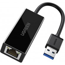 Сетевой адаптер Ugreen USB 3.0 to Gigabit RJ-45 Ethernet Card adapter 10 см Black (CR111) Сетевой адаптер Ugreen USB 3.0 to Gigabit RJ-45 Ethernet Card adapter 10 см Black (CR111)
