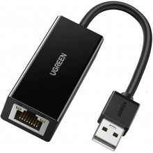 Проводной сетевой адаптер UGREEN USB 2.0 - 10 100 Network RJ45 LAN Wired Adapter Black (CR110) Проводной сетевой адаптер UGREEN USB 2.0 - 10 100 Network RJ45 LAN Wired Adapter Black (CR110)