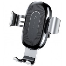 Держатель Baseus Wireless Gravity с беспроводной зарядкой на воздуховод Silver (WXYL-0S) Держатель Baseus Wireless Gravity с беспроводной зарядкой на воздуховод Silver (WXYL-0S)