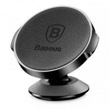 Автомобильный держатель Baseus для смартфона Small Ears Series Vertical Leather Type магнитный Black SUER-F01 Автомобильный держатель Baseus для смартфона Small Ears Series Vertical Leather Type магнитный Black SUER-F01