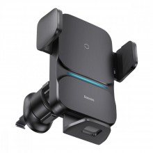 Держатель автомобильный Baseus Wisdom Auto 15W с беспроводной зарядкой на воздуховод Black (CGZX000001) Держатель автомобильный Baseus Wisdom Auto 15W с беспроводной зарядкой на воздуховод Black (CGZX000001)