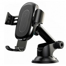 Держатель Baseus Wireless Gravity с беспроводной зарядкой на гелевой присоске Black (WXYL-A01) Держатель Baseus Wireless Gravity с беспроводной зарядкой на гелевой присоске Black (WXYL-A01)