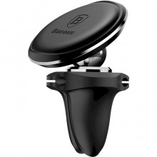 Автомобильный держатель для смартфона BASEUS Magnetic Air Vent Car Mount Holder with cable clip Black SUGX-A01 Автомобильный держатель для смартфона BASEUS Magnetic Air Vent Car Mount Holder with cable clip Black SUGX-A01
