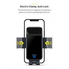 Автомобильный держатель Baseus Smart Solar Power Wireless Black (SUZG000001) Автомобильный держатель Baseus Smart Solar Power Wireless Black (SUZG000001)