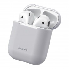 Защитный чехол накладка Baseus Shell с силикагелем для Apple Airpods 1/2 Grey (WIAPPOD-BZ0G) Защитный чехол накладка Baseus Shell с силикагелем для Apple Airpods 1/2 Grey (WIAPPOD-BZ0G)