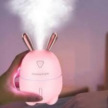 Увлажнитель воздуха с подсветкой зайчик Humidifier, розовый