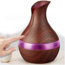Увлажнитель воздуха c подсветкой 7 цветов Aroma Air 300мл, темное дерево