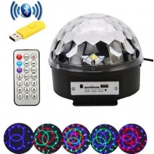 Светодиодный диско-шар Magic Ball с Bluetooth та Mp3 (флешка Usb + пульт управление)