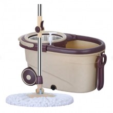 Набор для уборки самоотжимающаяся швабра с ведром GRAND MOP Fashion Sports Car Mop, бежевый