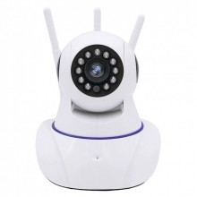 Поворотная Wi Fi IP-камера 3 антенны для видеонаблюдения, ночная съемка, видеоняня Поворотная Wi Fi IP-камера 3 антенны для видеонаблюдения, ночная съемка, видеоняня