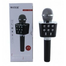 Беспроводной bluetooth караоке-микрофон Wster WS1688 bluetooth, черный