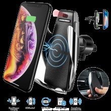Умный сенсорный держатель телефона для авто + беспроводная зарядка S5