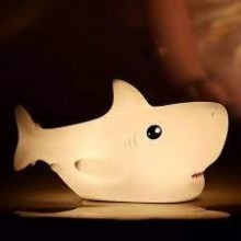 Детский силиконовый ночник светильник в виде акулы Shark 