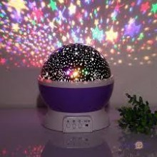 Ночник - проектор звездное небо Star Master Dream вращающийся, фиолетовый